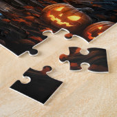 Heksenretraite in het bos Halloween Legpuzzel (Zijkant)