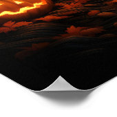 Heksenretraite in het bos Halloween Poster (Hoek)