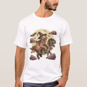  Heksenretriever & T Rex Halloween T-shirt (Voorkant)