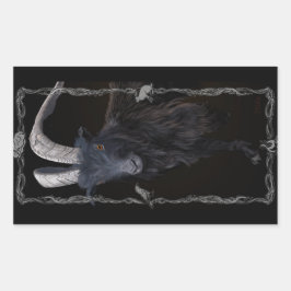 heksensabbat rechthoekige sticker