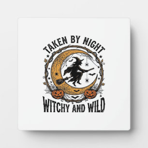 Heksenshirt uit het verleden Heks Halloween-ontwer Fotoplaat