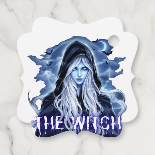 Heksenthema Halloween Bedankjes Labels (Achterkant)