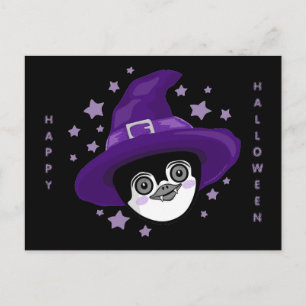 Heksenvampirepinguïn Halloween  Feestdagenkaart