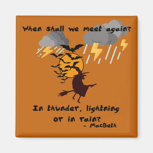 heksenvergadering magneet (Voorkant)