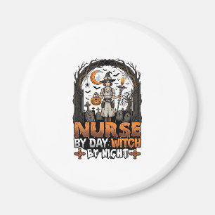 Heksenverpleegster Dag Heksen Nacht Halloween Begr Magneet