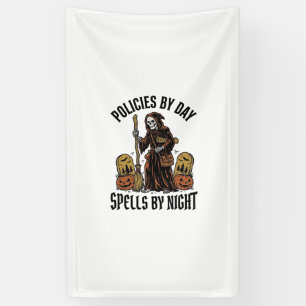 Heksenverzekeringsshirt Grappig Halloween Agent Gr Spandoek