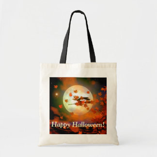 Heksenvlucht met Halloween Tote Bag