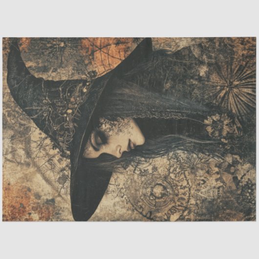 heksenvrouw  tissuepapier (Voorkant)