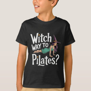 Heksenweg naar Pilates Grappige Halloween Pilates T-shirt