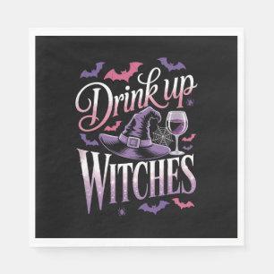 Heksenwijn voor Halloween – Opdrinken Servet