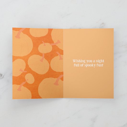 Heksenwolf's Halloweenwensen Feestdagen Kaart (Binnen)