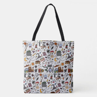Hekserige Doodles in Kleur Draagtas