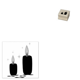 Hekserige Halloween - Magische Kaarsen Rubberstempel