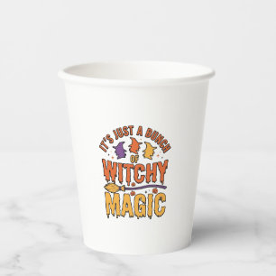 Hekserige Magische Halloween Typografie Design_1 Papieren Bekers