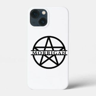 Hekserige Monogram Pentagram Monochrome Naam iPhone 13 Mini Hoesje