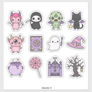 Hekserige Spreuken En Spookachtige Stickerset Sticker