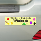 hekserij bumpersticker (Op auto)