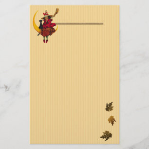 Hekserij en zwarte kat briefpapier