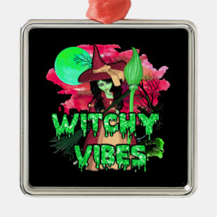 Hekserij Halloween Sfeer Metalen Ornament