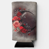 hekserij | Halve maan met gotische rode rozen (Achterkant)