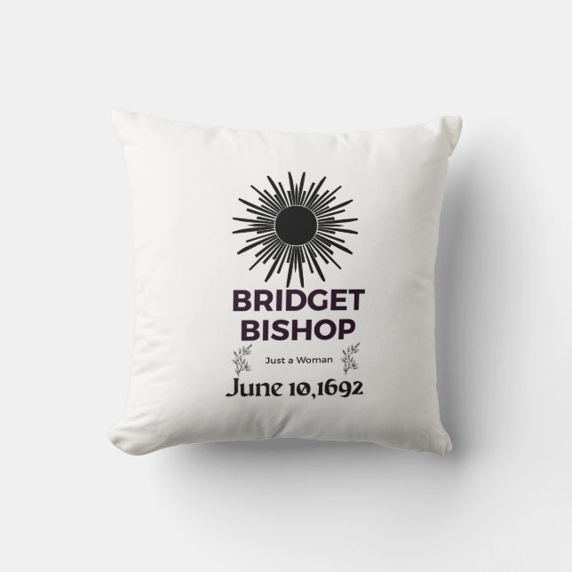 Hekserij Sierkussen herdenkt Bridget Bishop (Voorkant)