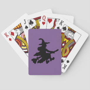 Hekserij Zwart op Paars Pokerkaarten