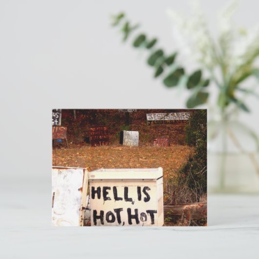 hel heet briefkaart (Staand voorkant)