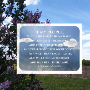 Hel hun land, als mijn volk, 2 Kronieken 7:14 Magneet