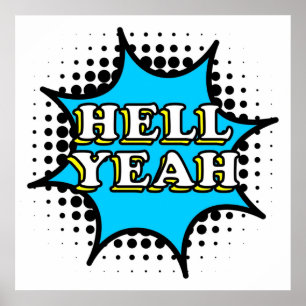 Hel Ja striptekst Poster