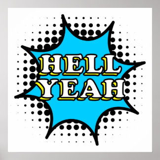 Hel Ja striptekst Poster