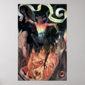 Hel, rechterpaneel van Triptych of Earthly Poster (Voorkant)