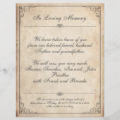 Helaas is het niet te zien - Funeral Card (Achterkant)