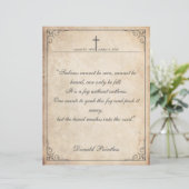 Helaas is het niet te zien - Funeral Card (Staand voorkant)