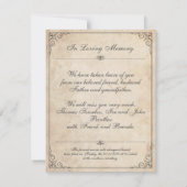 Helaas is het niet te zien - Funeral Card (Achterkant)