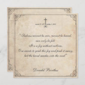 Helaas is het niet te zien - Funeral Card (Voorkant / Achterkant)