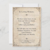 Helaas is het niet te zien - Funeral Card (Achterkant)