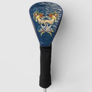 Helaas zeemeerminnen bij anker golfheadcover