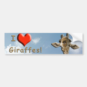 Helaine's Goofy Giraffe Bumpersticker