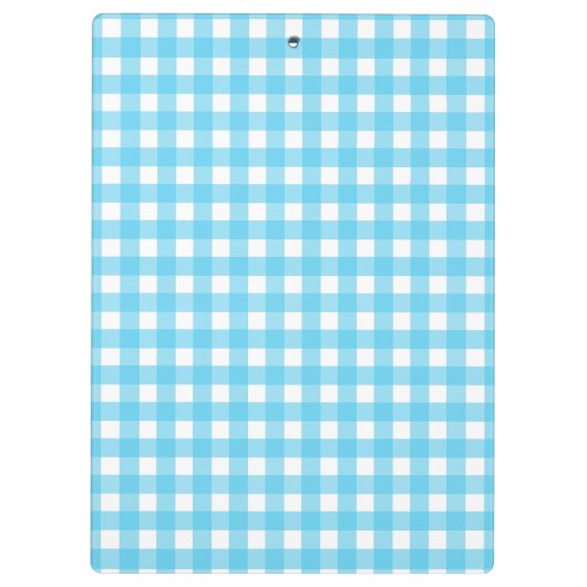 Helcerulean blue gingham klembord (Achterkant)