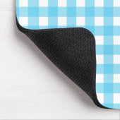 Helcerulean blue gingham muismat (Hoek)