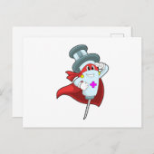 Held als verpleegster met spuit briefkaart (Voorkant / Achterkant)