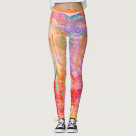 Held pastelpatroon leggings