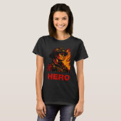 Held van de brandweer t-shirt (Voorkant volledig)