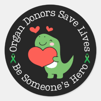 Helden Donor Orgaandonor Bewustzijn Ronde Sticker