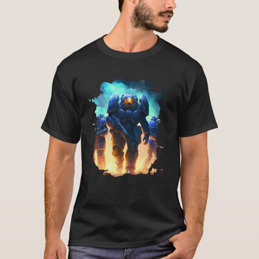 Helden in de ruimte de verbazingwekkende Space Mar T-shirt (Voorkant)