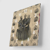 Helden van de Amerikaanse Burgeroorlog Zuidelijke  Vierkante Klok (Hoek)