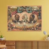 helden van de gekleurde ras 1881 Frederick Douglas Canvas Afdruk (Insitu (Woonkamer))