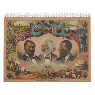 helden van de gekleurde ras 1881 Frederick Douglas Kalender