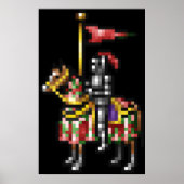 Helden van Might en Magic Knight Retro Pixel DOS Poster (Voorkant)