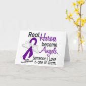 Helden worden engelen Alzheimer Kaart (Gele Bloem)